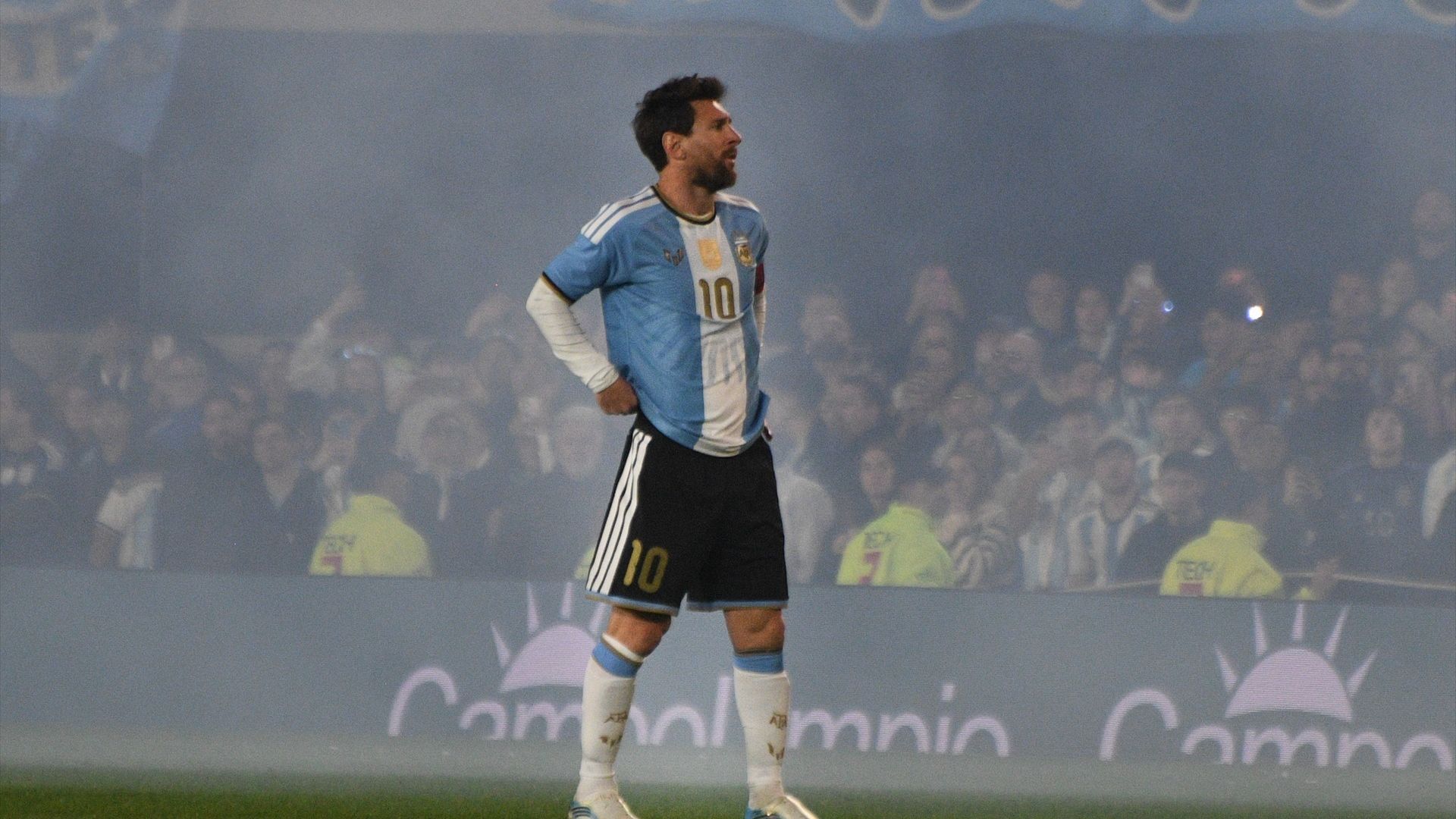 Leo Messi, en su despedida de Argentina