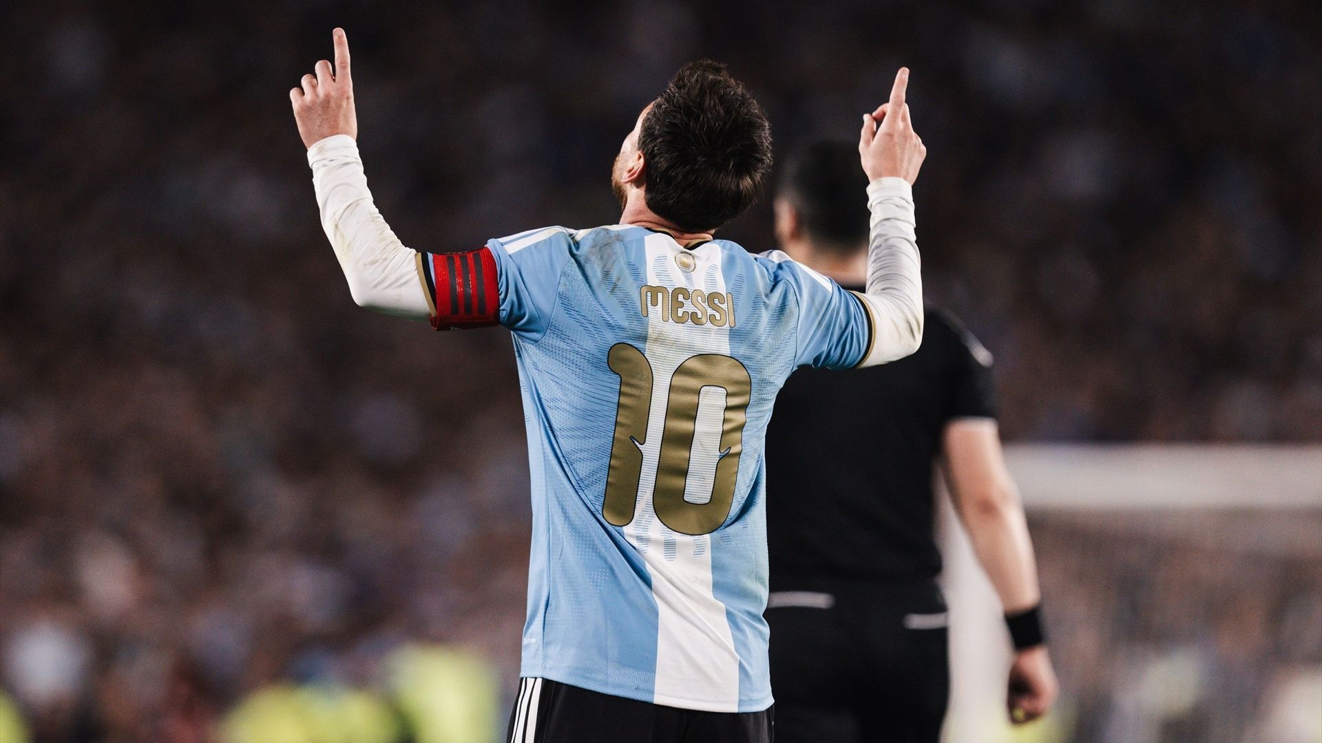 Leo Messi en su último partido con Argentina