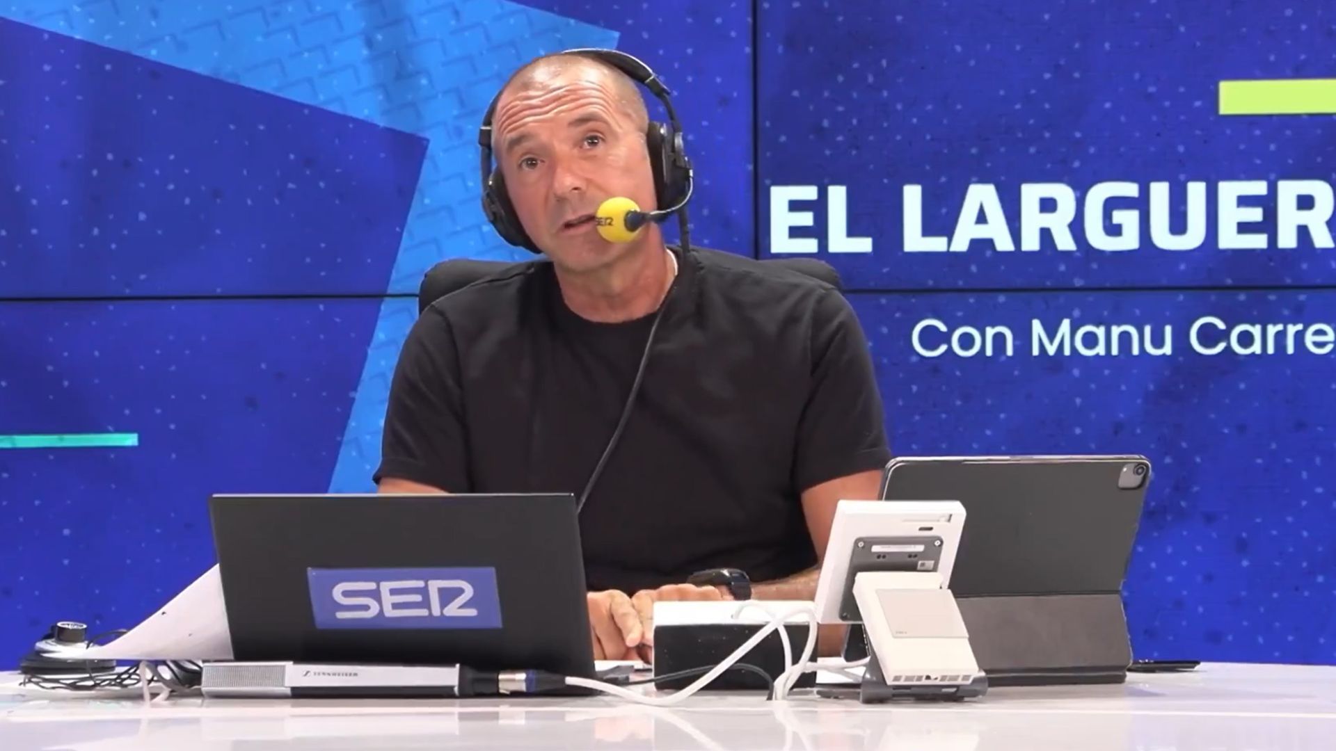 Manu Carreño en el Larguero de la Cadena Ser Manu Carreño en el Larguero de la Cadena Ser