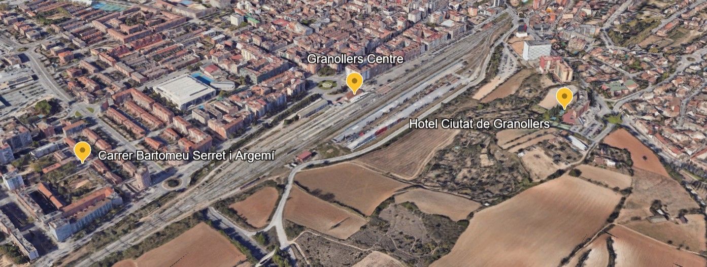 Mapa de la desaparición de Rami, el menor de 12 años con autismo al que siguen buscando en Granollers