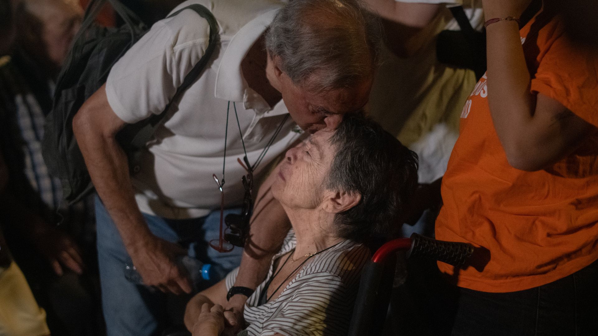 Maricarmen, en una imagen durante su desahucio Maricarmen, en una imagen durante su desahucio