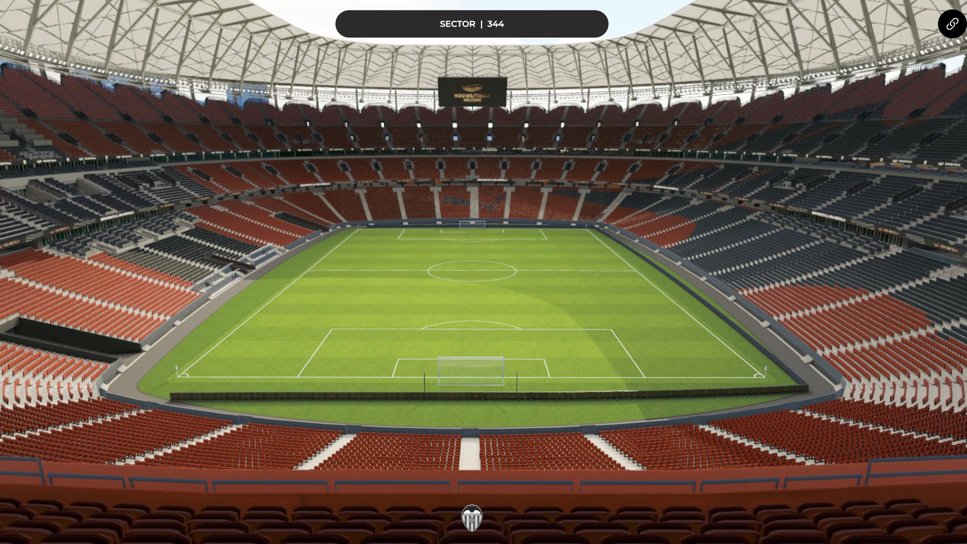 Recreación del Nou Mestalla con la nueva herramienta 3D