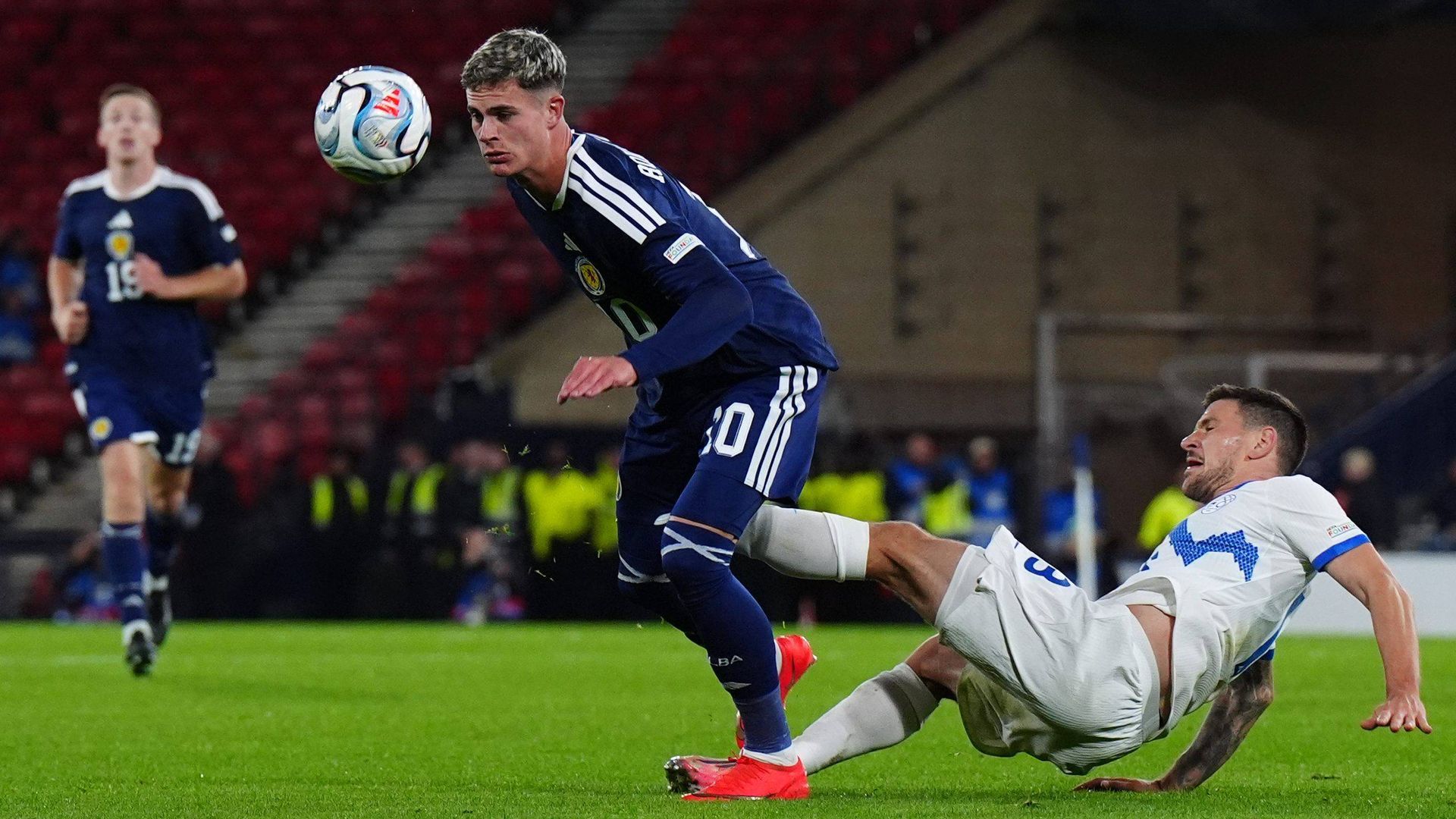 Robbie Ure, con la selección de Escocia