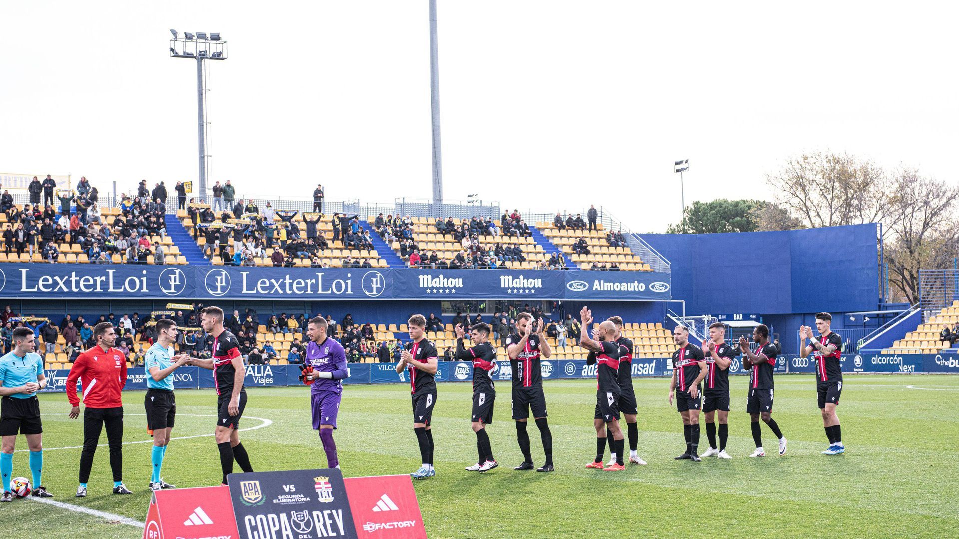 El estadio de Santo Domingo, en un partido de la Copa del Rey