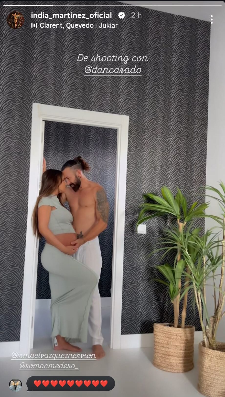 India Martínez y su pareja, Ismael Vázquez