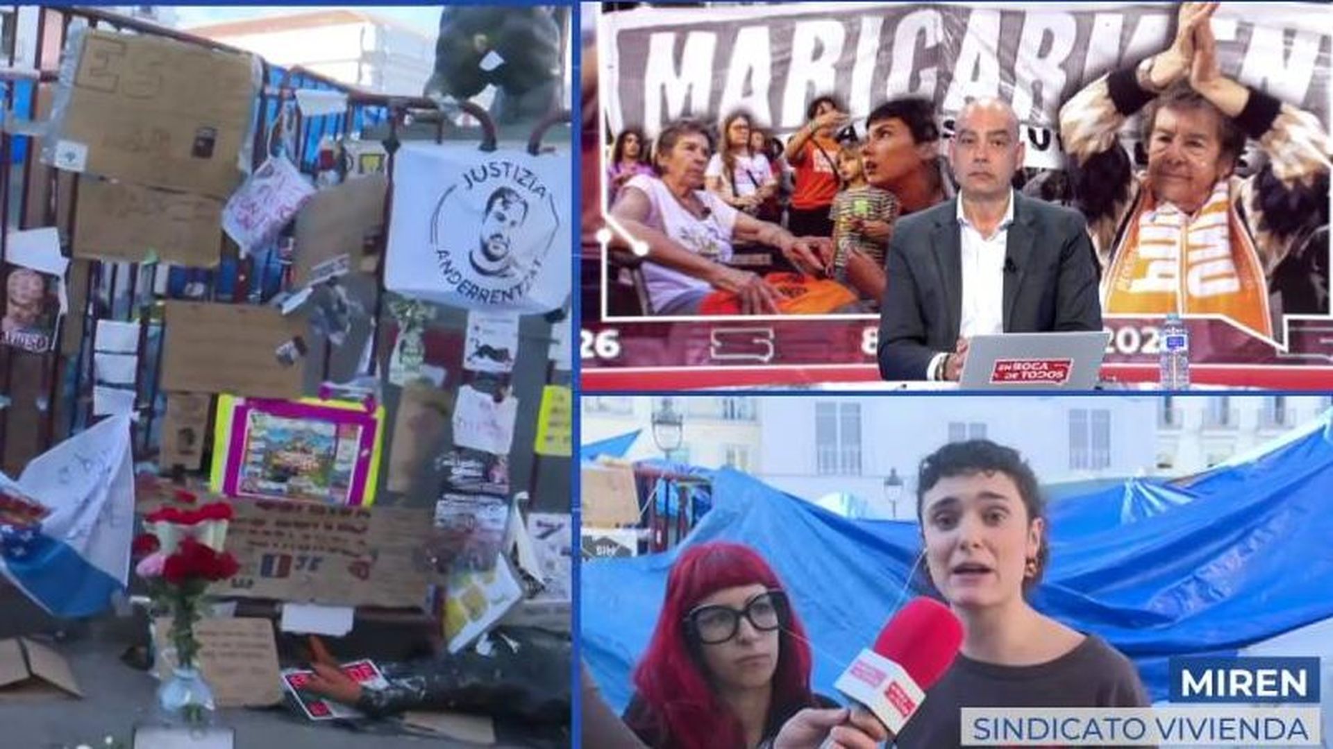 Nacho Abad, ante la reivindicación de Miren, del sindicato de vivienda: “Me da miedo lo que dice”