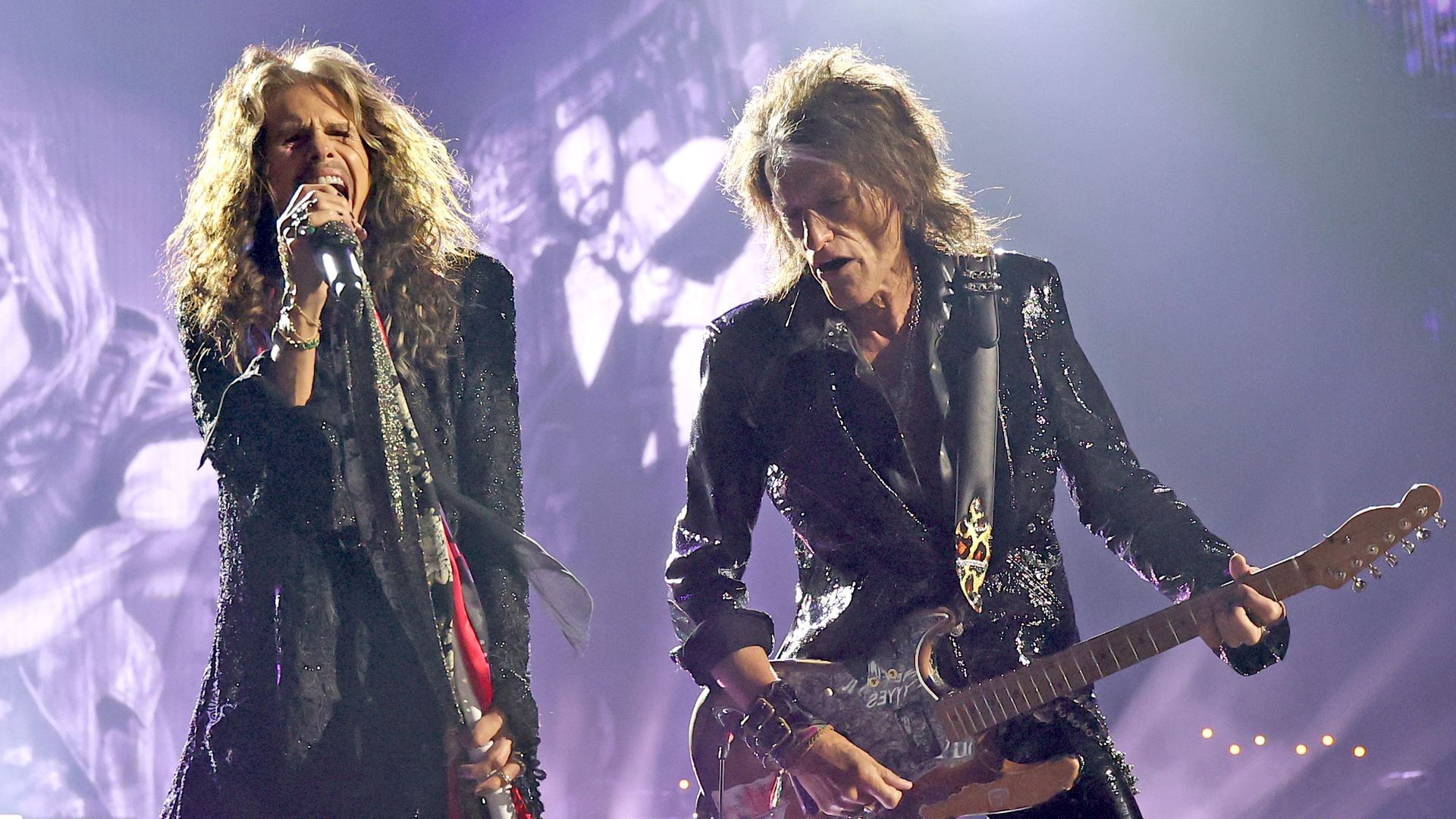 Steven Tyler y Joe Perry en 2025 Steven Tyler y Joe Perry en 2025