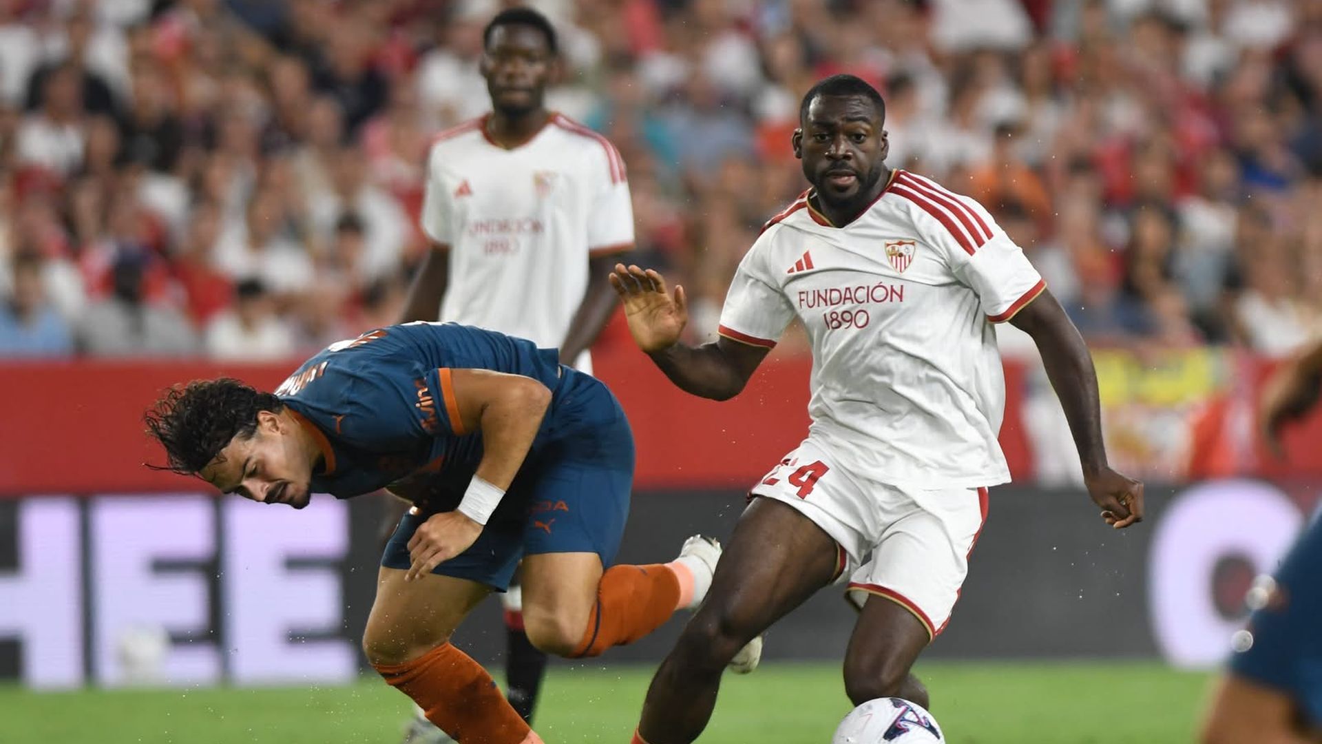Youssouf Fofana, en el Sevilla-Valencia Youssouf Fofana, en el Sevilla-Valencia