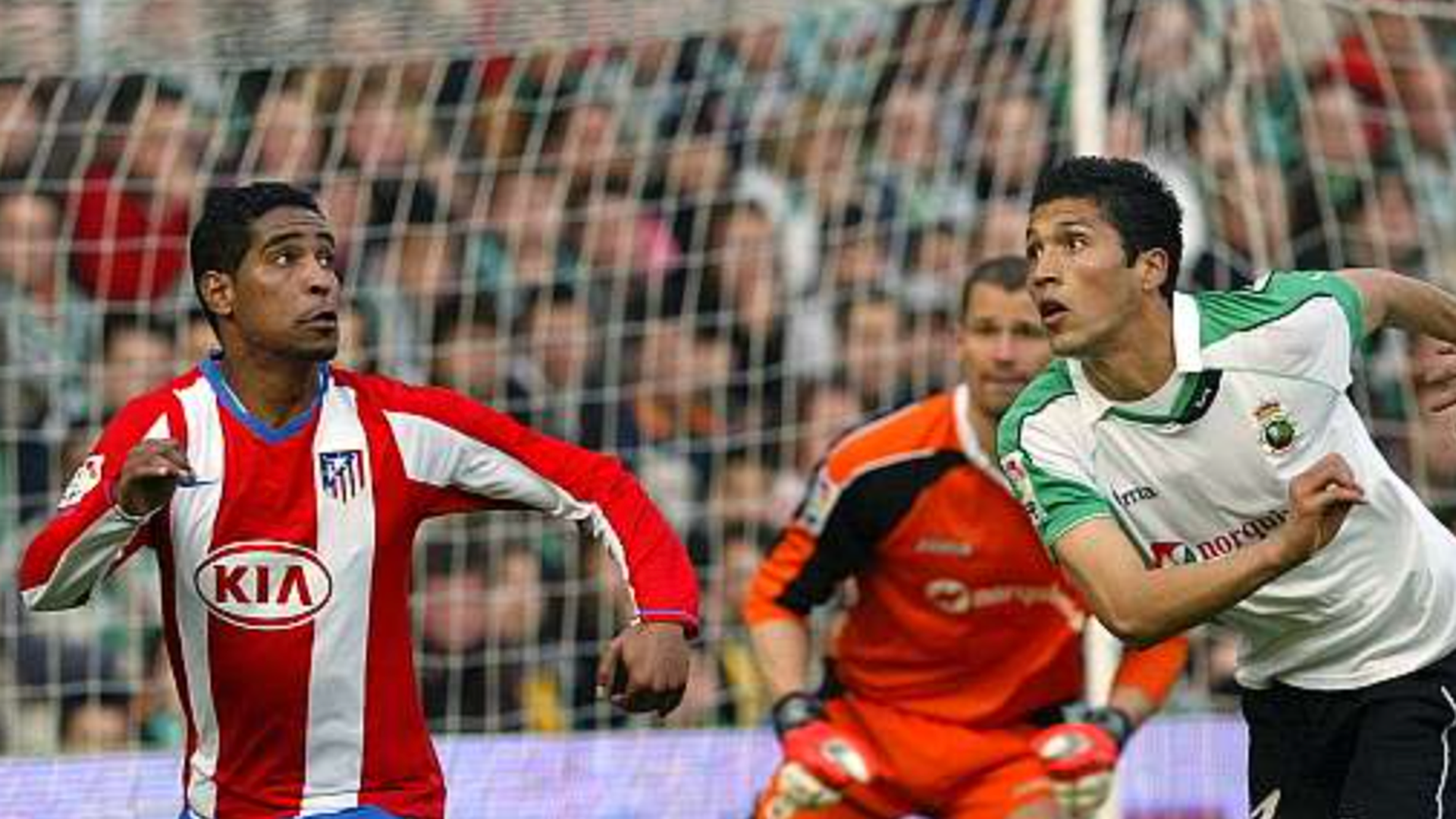 Garay con el Racing de Santander