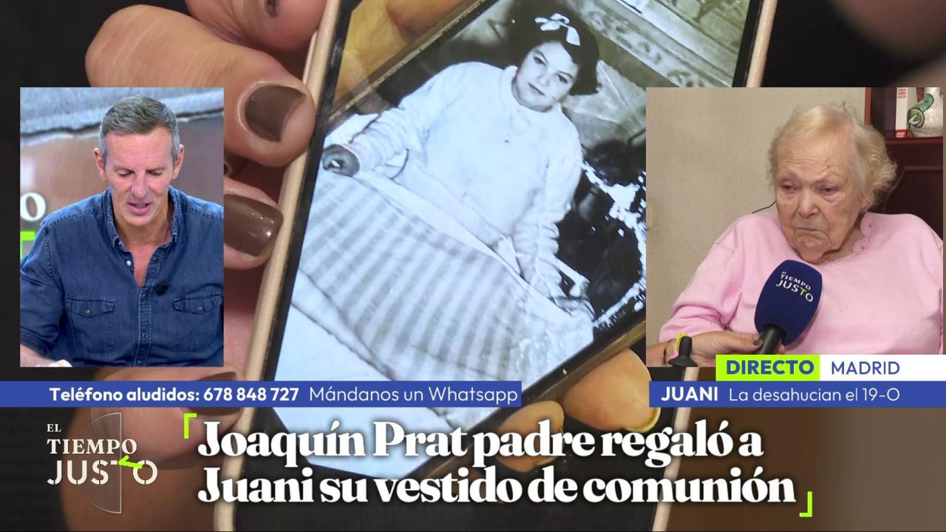 La historia de Juani que emociona a Joaquín Prat en directo La historia de Juani que emociona a Joaquín Prat en directo