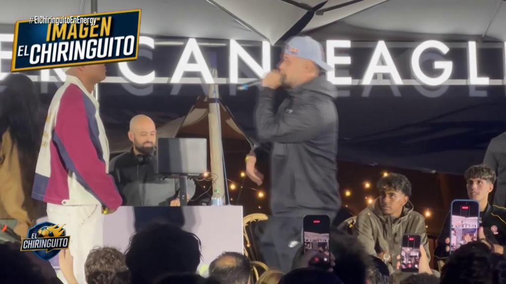 La reacción de Lamine Yamal en la batalla de gallos ante la rima con Vinícius