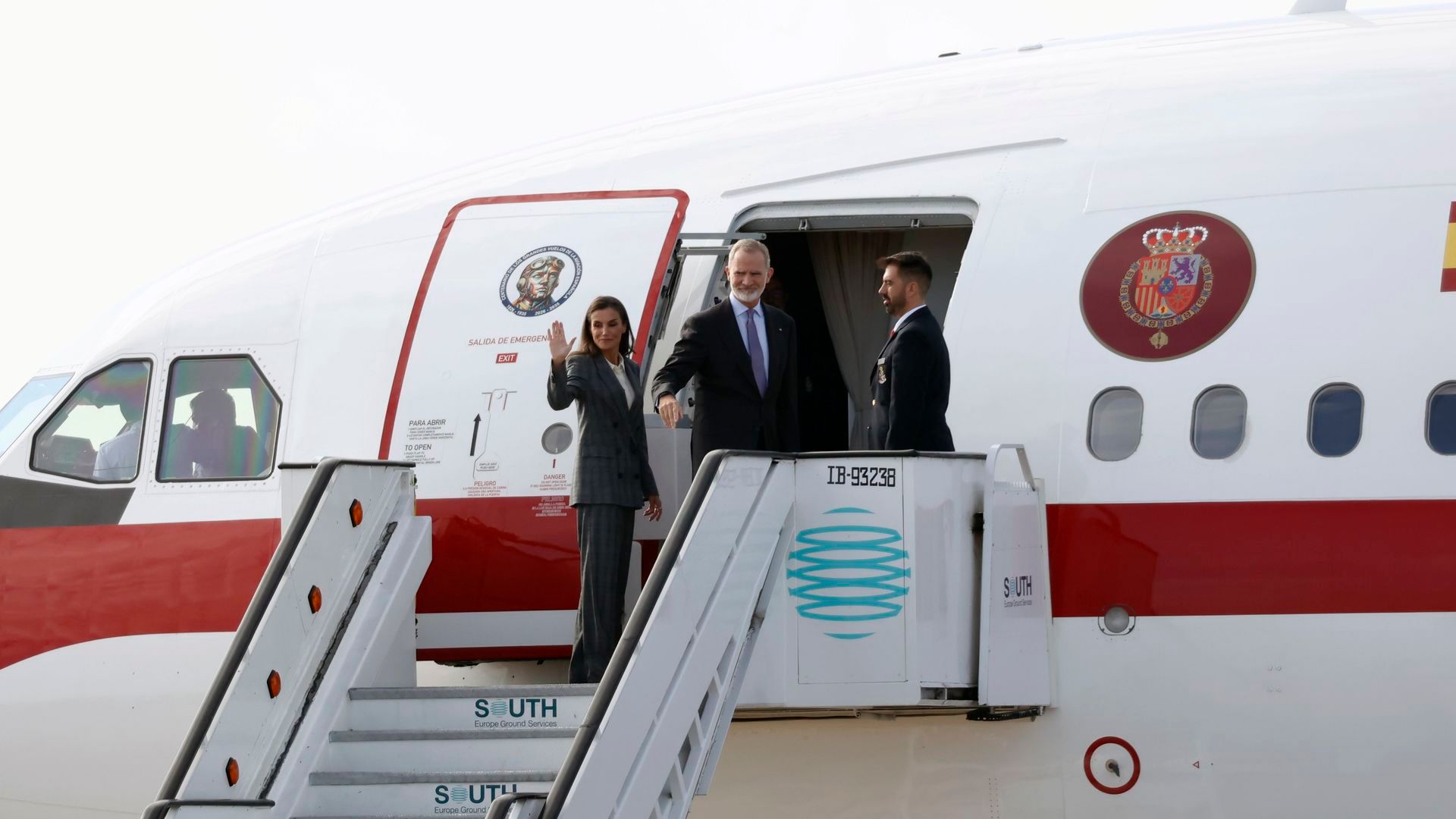 Los reyes en el aeropuerto el pasado 5 de octubre Los reyes en el aeropuerto el pasado 5 de octubre
