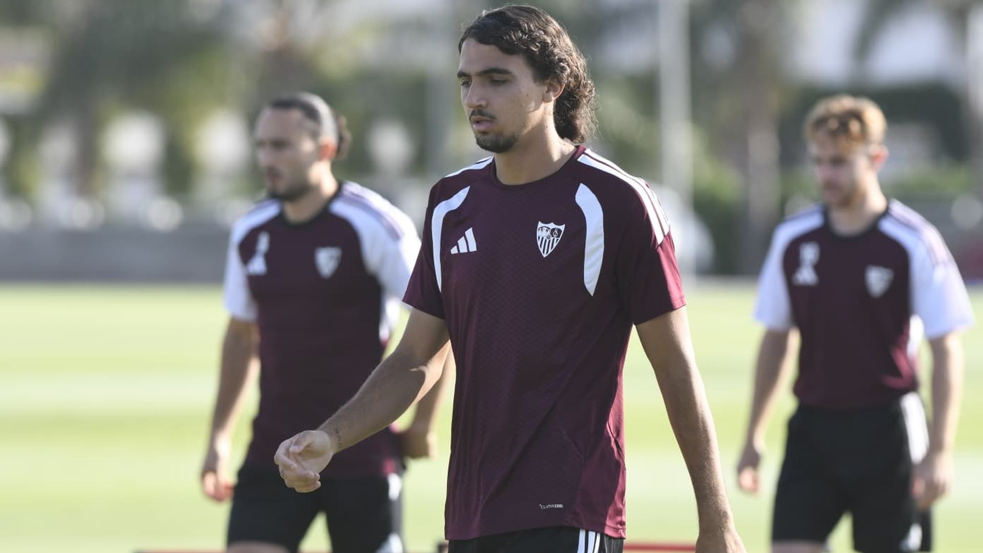 Nico Guillén, en el entrenamiento de este miércoles Nico Guillén, en el entrenamiento de este miércoles