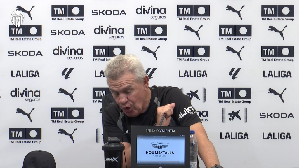 Aguirre en la previa del Racing de Santander
