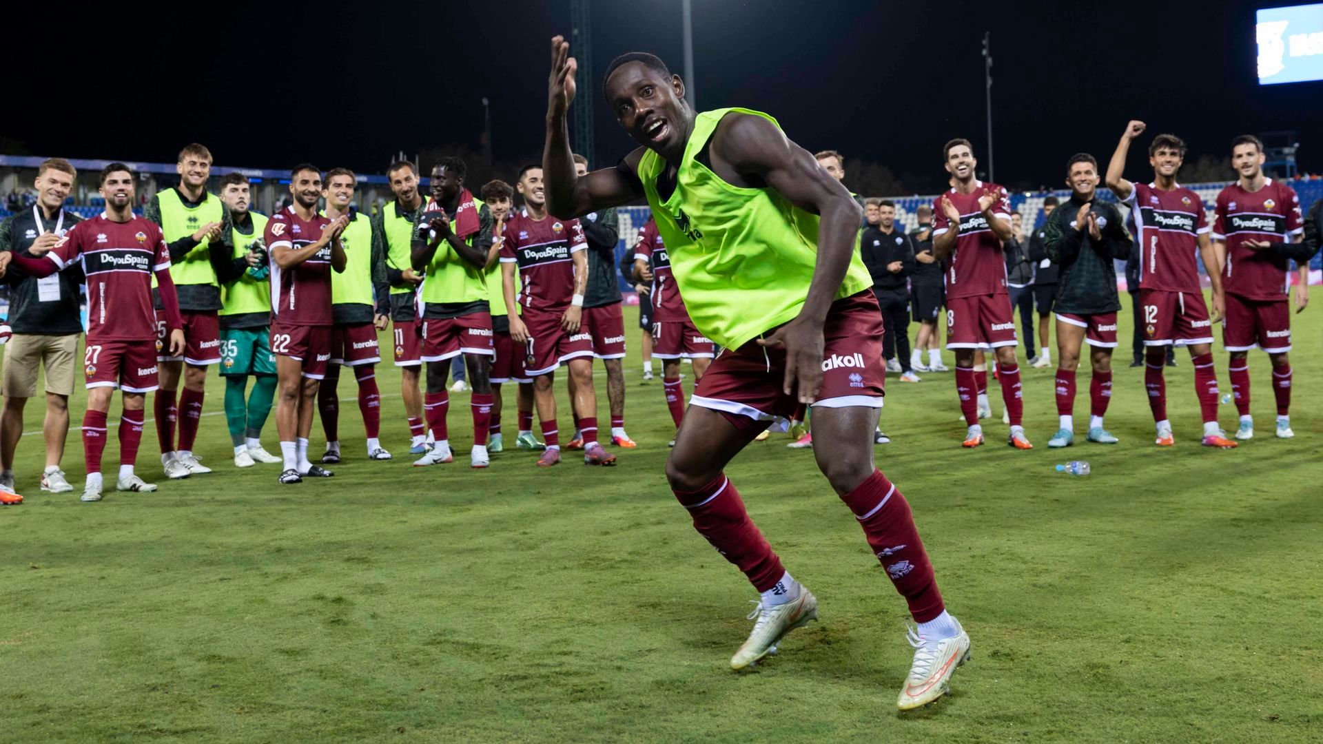 Ousmane Camara en una celebración