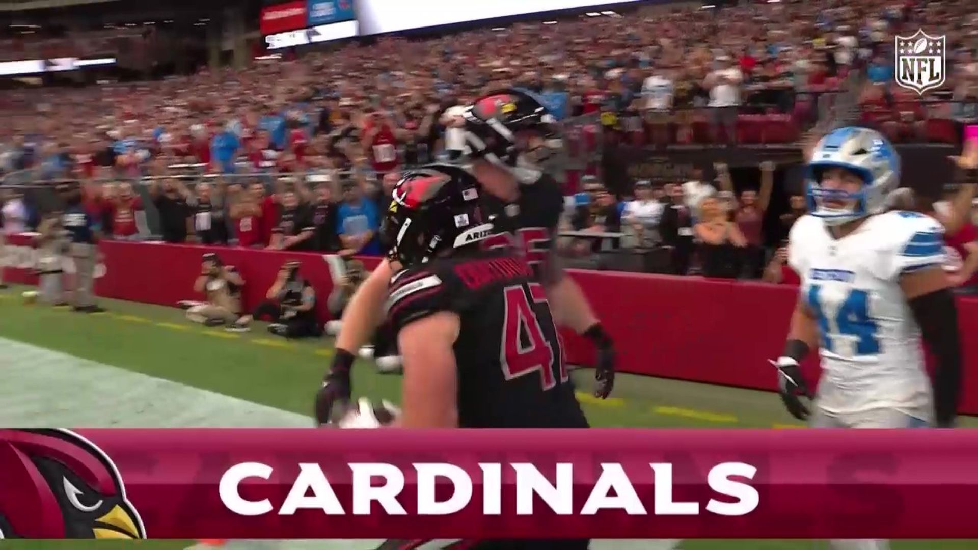 El touchdown de Quitoriano, de los Cardinals