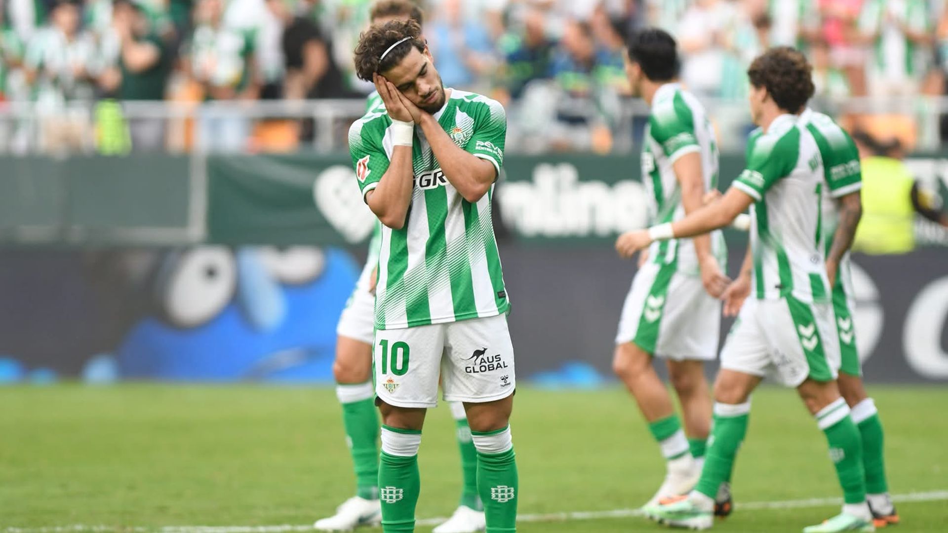 Ez Abde celebra su gol contra Osasuna