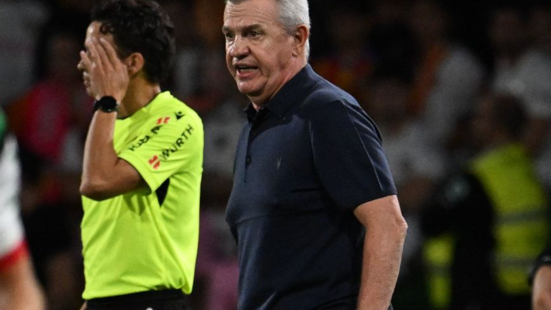 Javier Aguirre en el Racing - Valencia CF Javier Aguirre en el Racing - Valencia CF