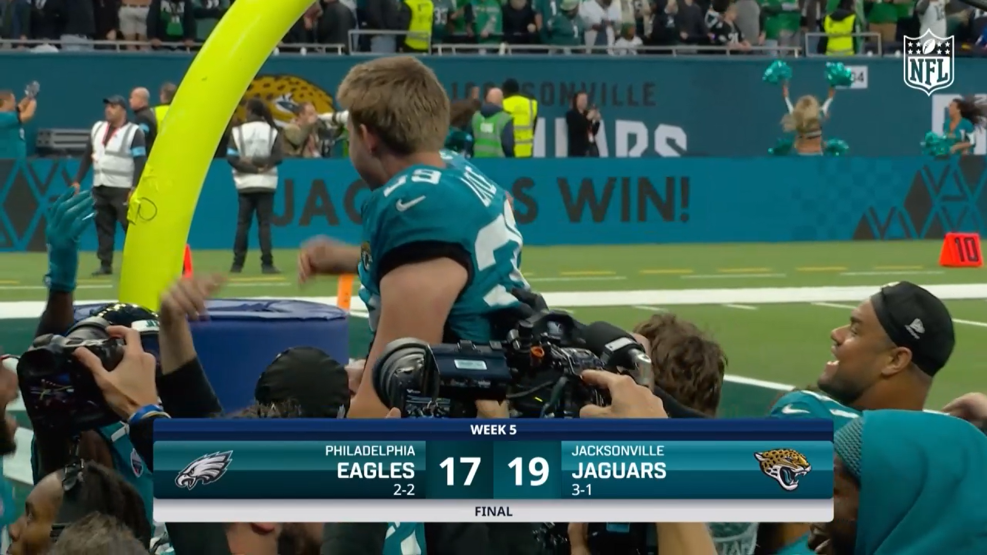 Los Jaguars vencen a los Eagles