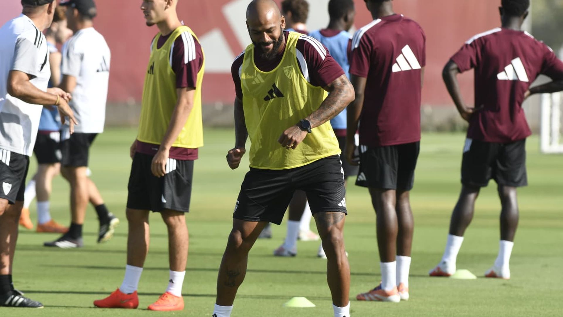 Marcao, entrenando con el Sevilla Marcao, entrenando con el Sevilla