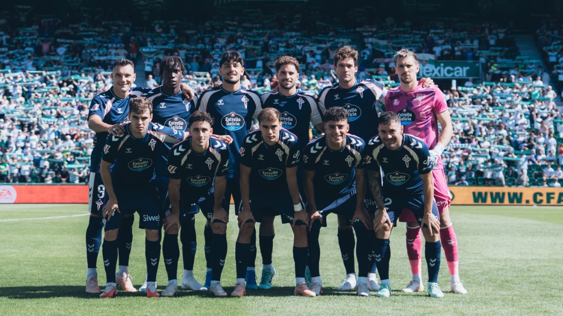 Once inicial del Celta de Vigo en el Martínez Valero Once inicial del Celta de Vigo en el Martínez Valero