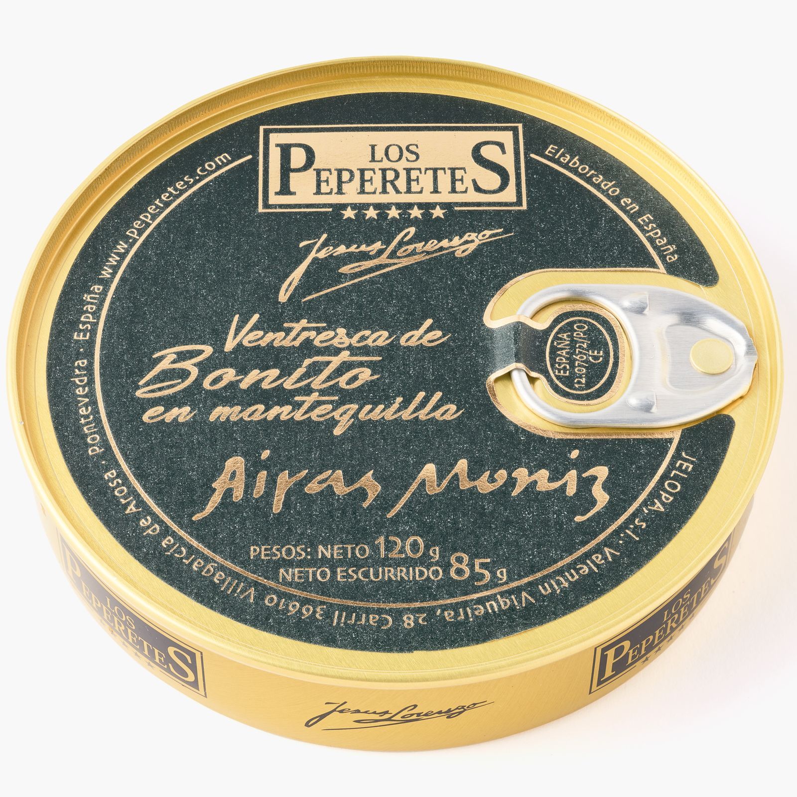 Lata de ventresca de bonito en mantequilla Airas Moniz de Los Peperetes
