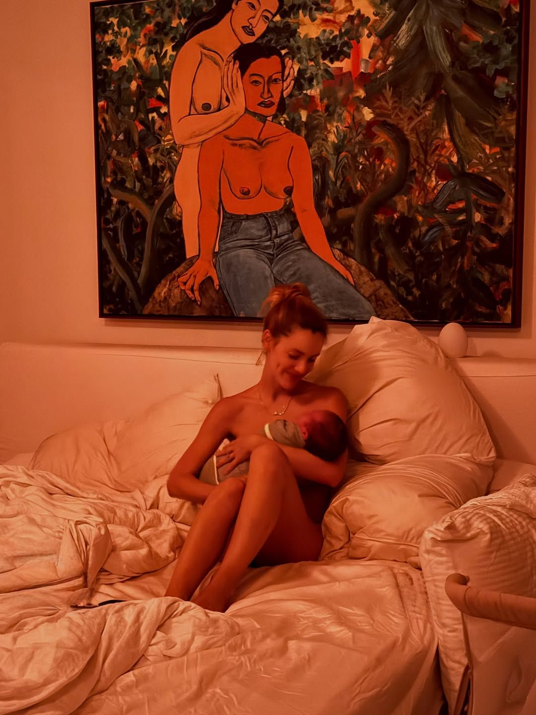 Alejandra Onieva y su bebé