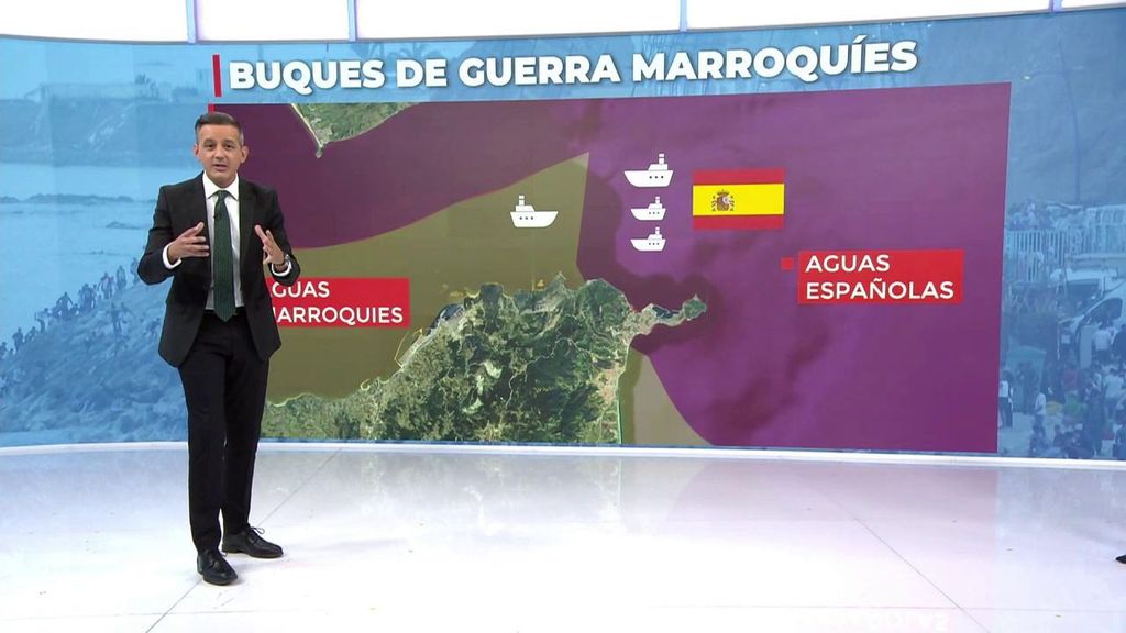Defensa respondió con un buque y una fragata ante la entrada de buques de guerra marroquíes en Ceuta a finales de julio