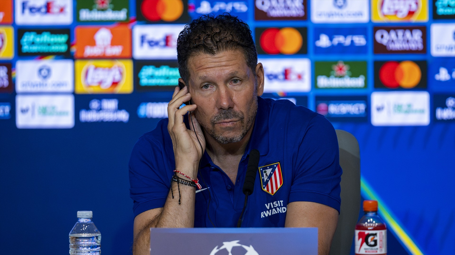 Diego Pablo Simeone, en sala de prensa
