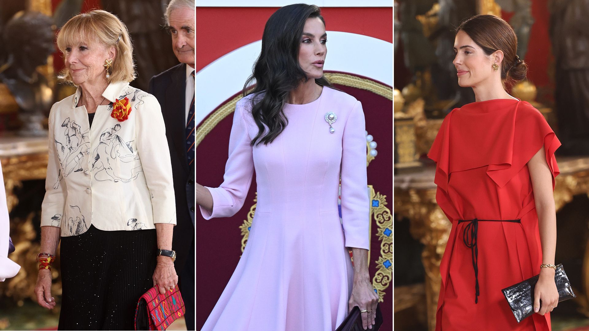 Esperanza Aguirre, la reina Letizia y Sofía Palazuelo Esperanza Aguirre, la reina Letizia y Sofía Palazuelo