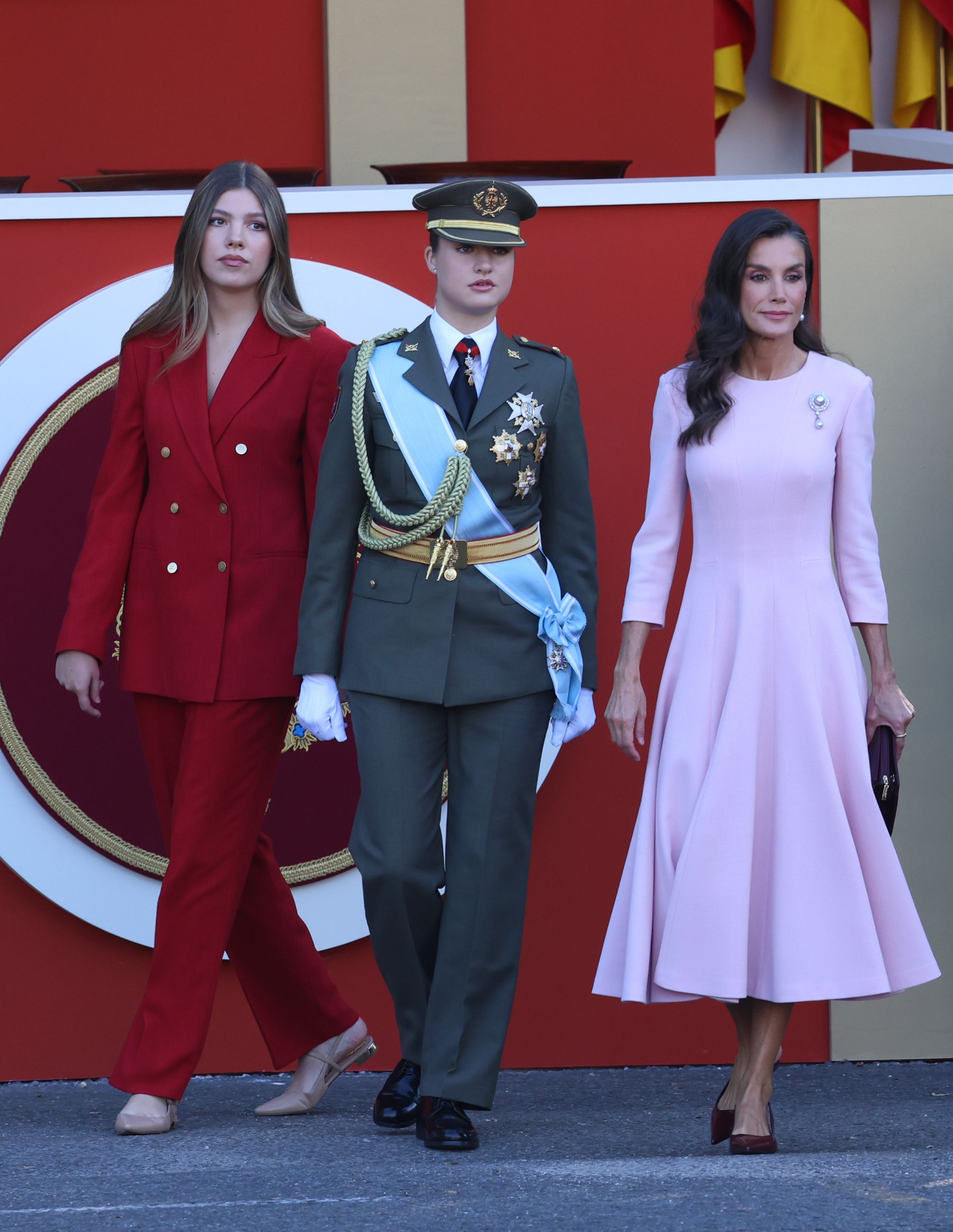 La infanta Sofía, la princesa Leonor y la reina Letizia