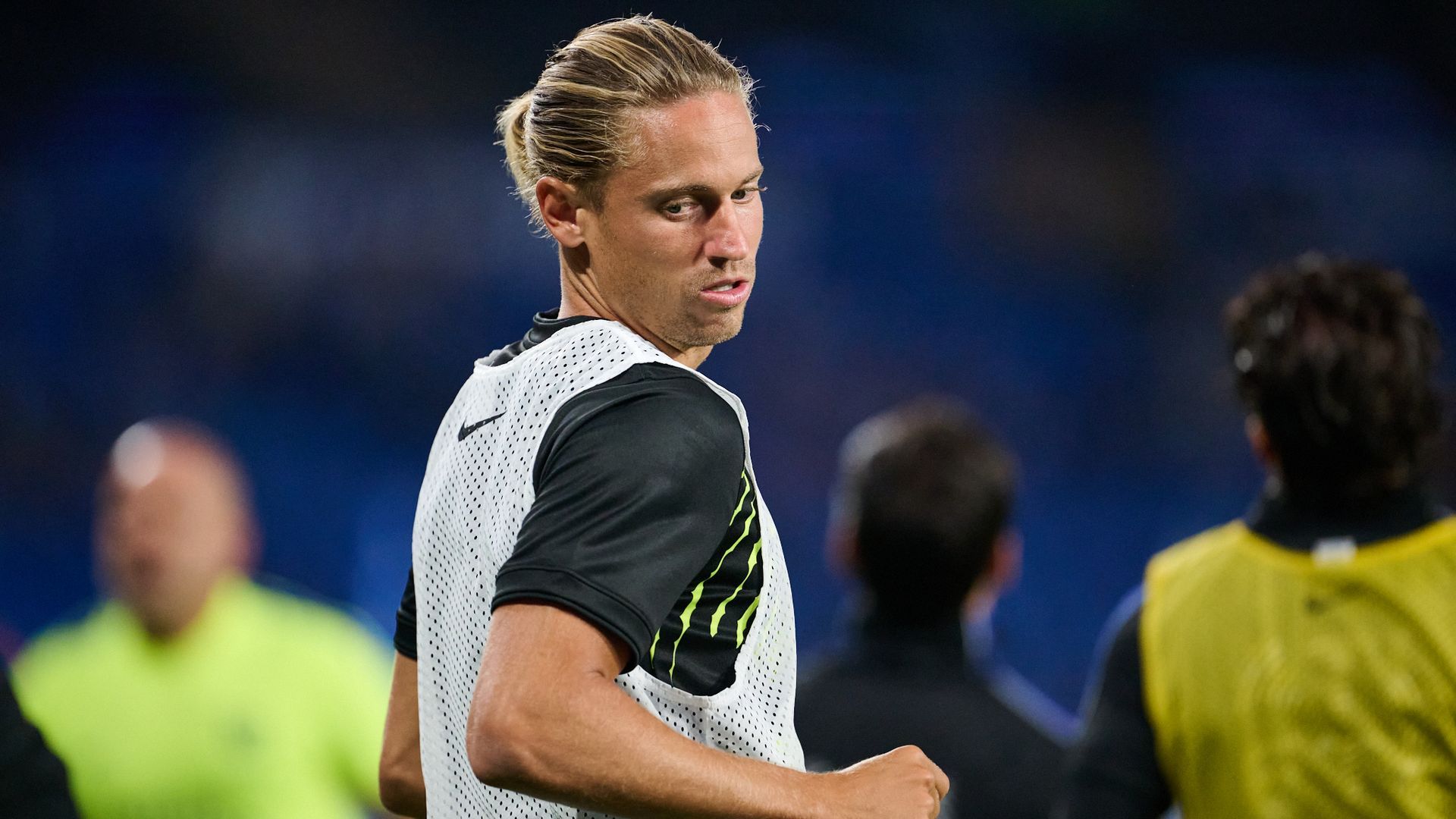 Marcos Llorente en la previa de un partido Marcos Llorente en la previa de un partido