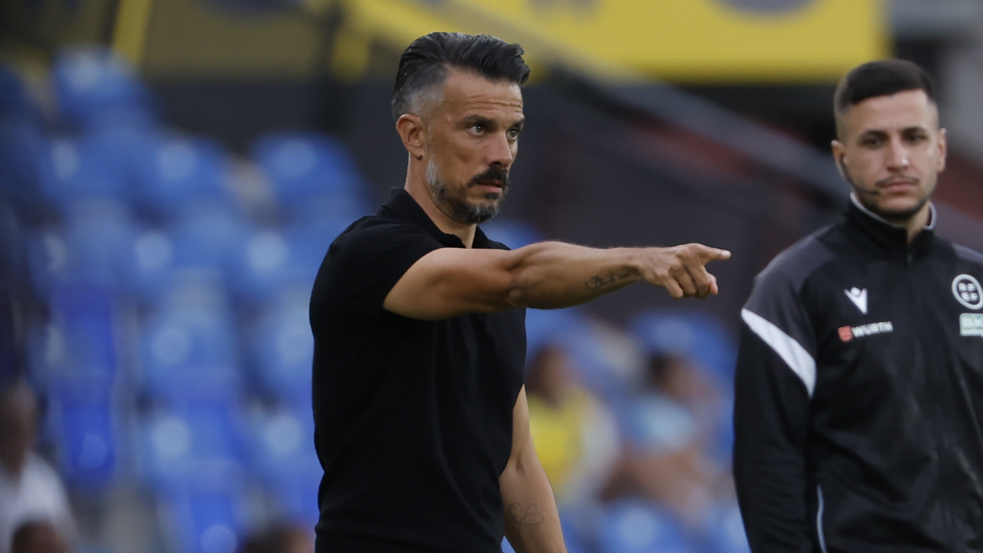 Rubén de la Barrera, durante un partido de Las Palmas