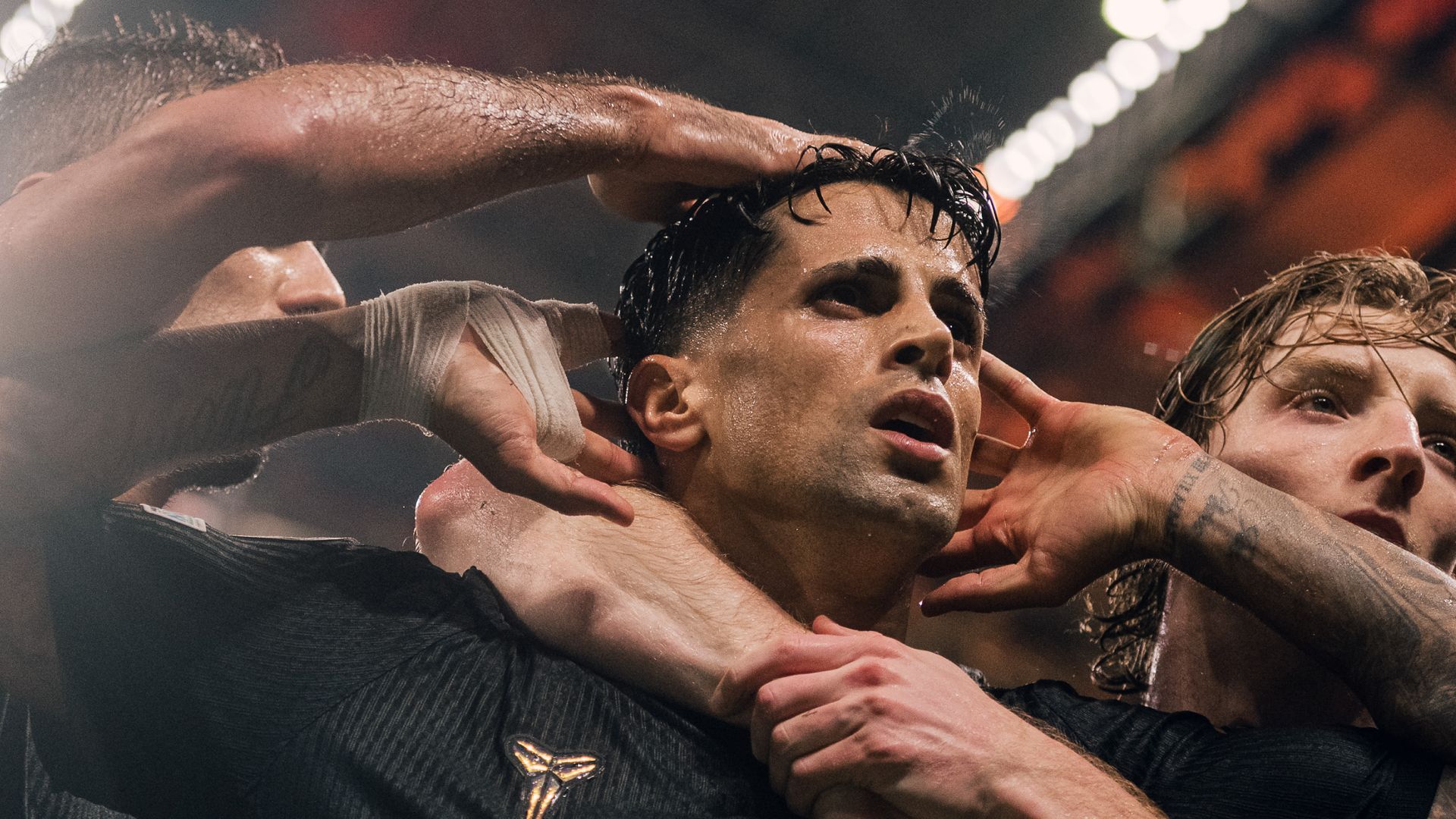Celebración de Joao Cancelo en Estambul