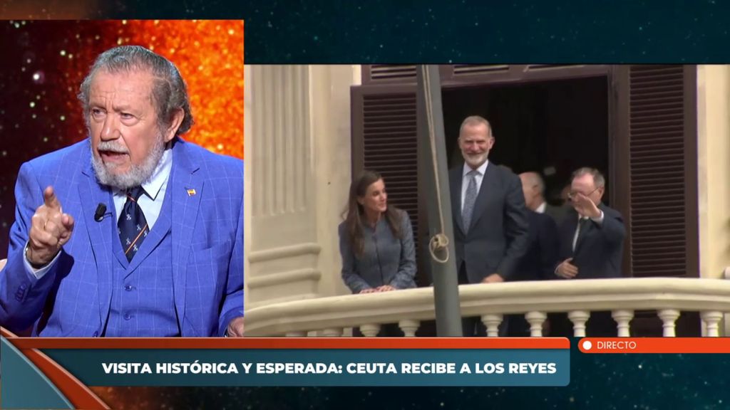 El general Dávila, muy crítico con la visita de los reyes a Ceuta: "He echado de menos un paseo por la frontera"
