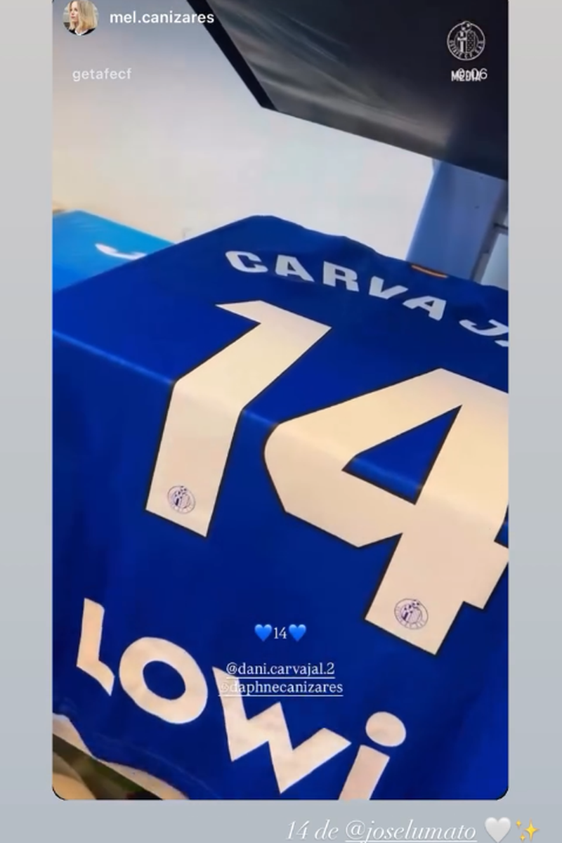 El guiño de Dani Carvajal a su cuñado, Joselu Mato, al fichar por el Getafe