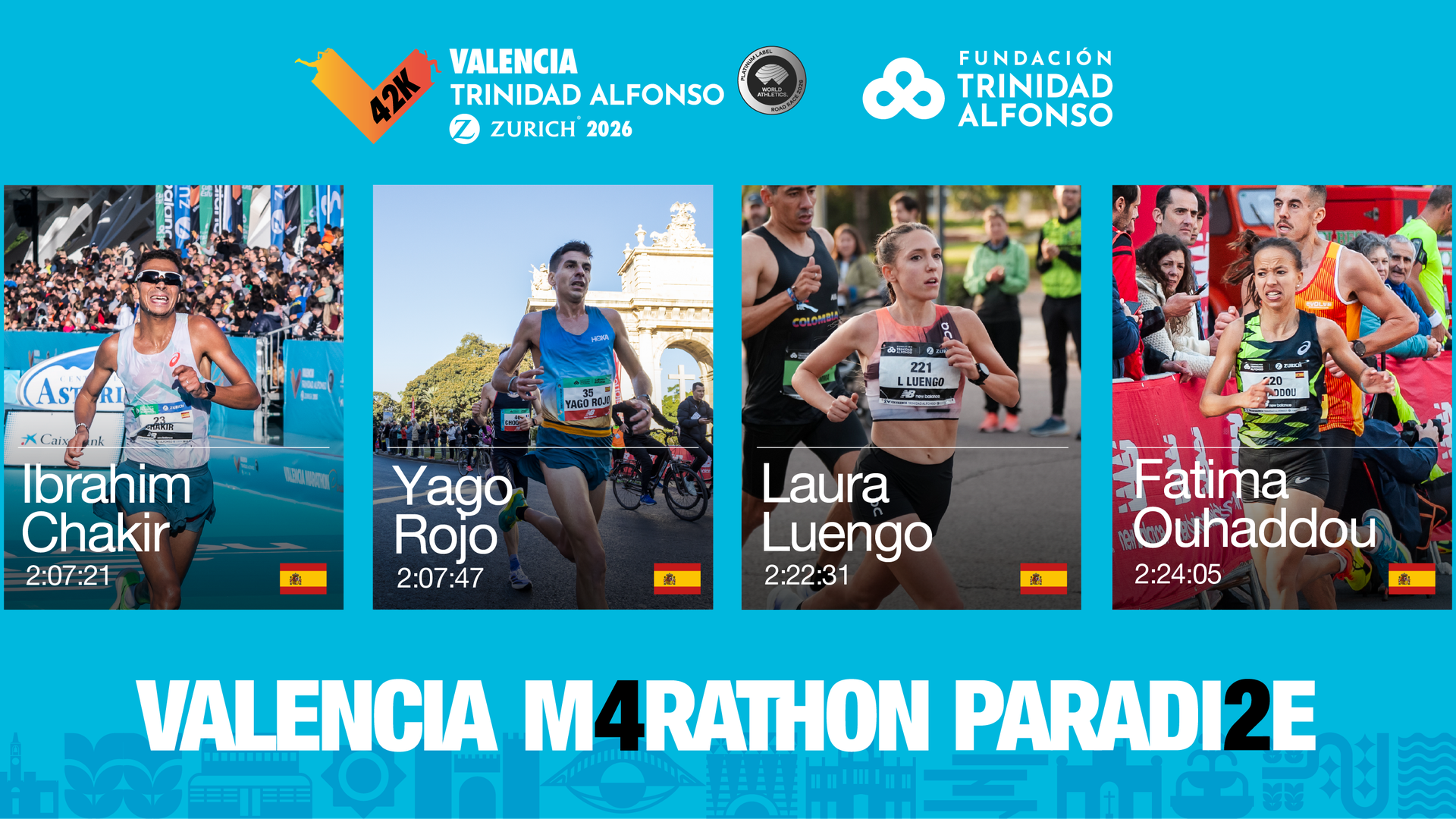 Élite española en el Maratón Valencia