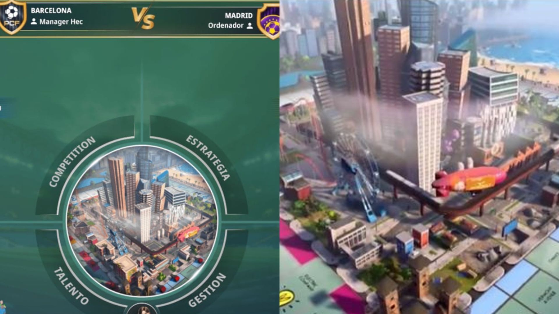 Imágenes de PC Fútbol 8 y de Monopoly
