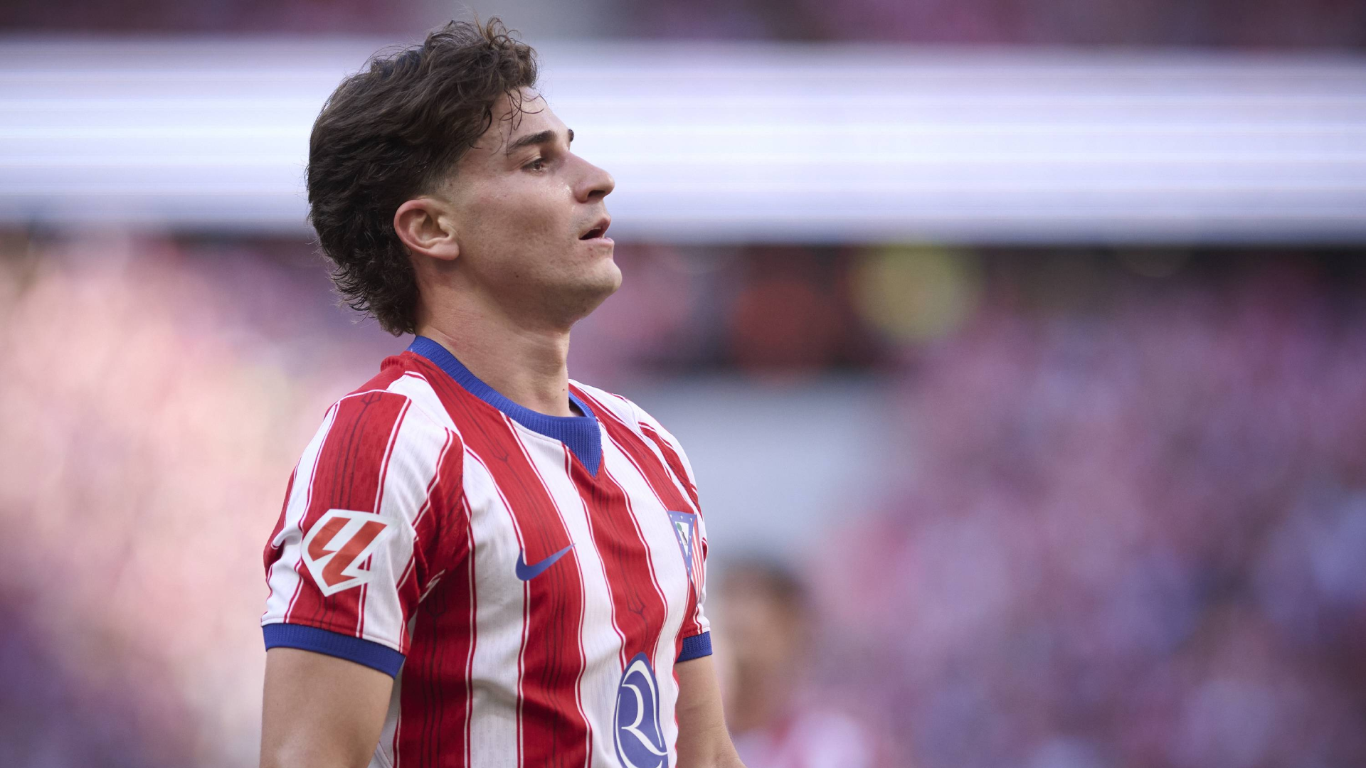 Julián Álvarez, en un partido del Atlético de Madrid Julián Álvarez, en un partido del Atlético de Madrid