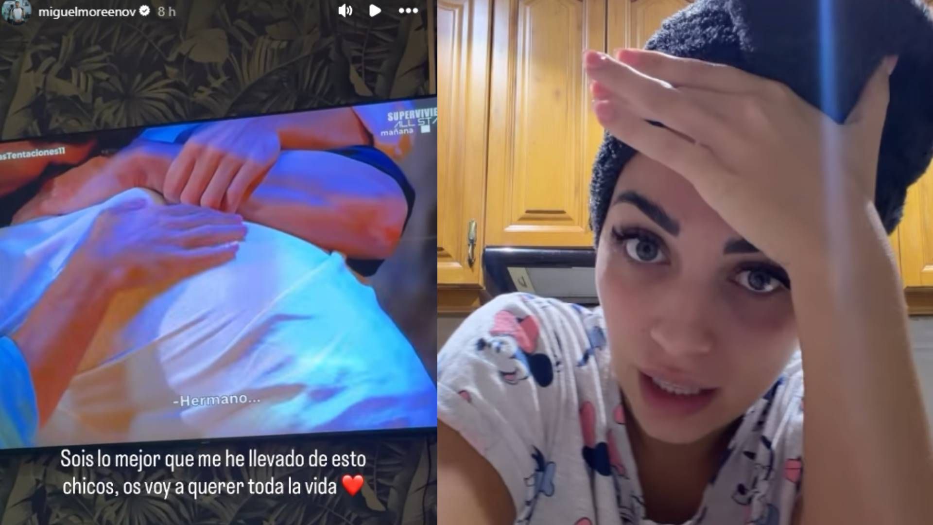 Las publicaciones de Miguel y Mara en redes sociales