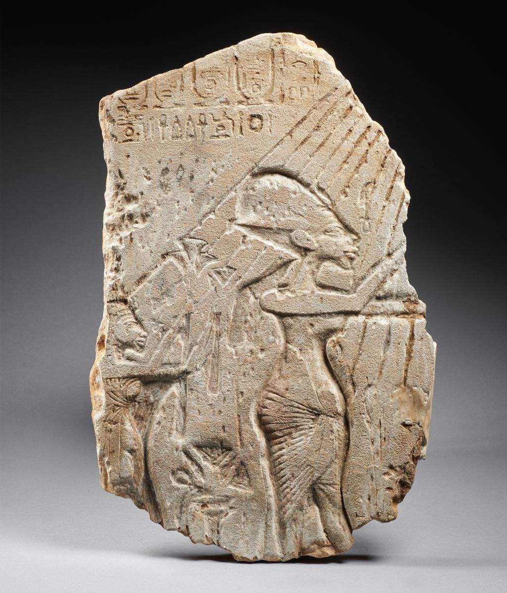 Relieve de Ajenatón y Nefertiti