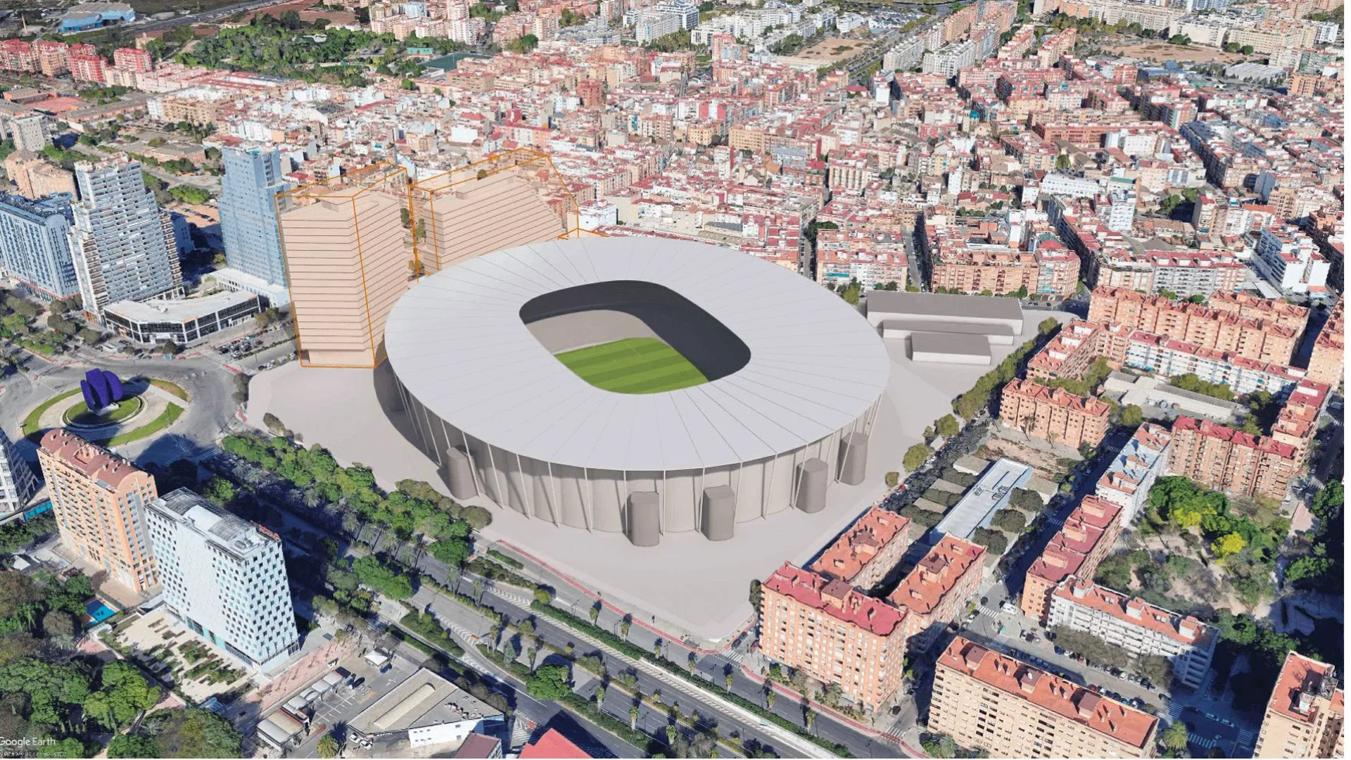 Zona comercial anexa Nou Mestalla