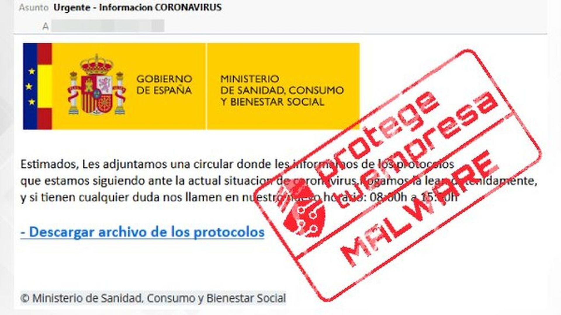 Correo electrónico falso Correo electrónico falso