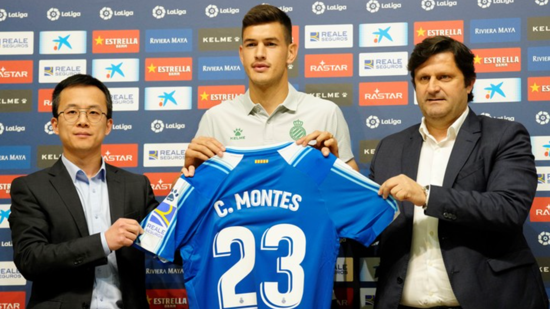 Domingo Catoira (derecha) en su etapa en el Espanyol