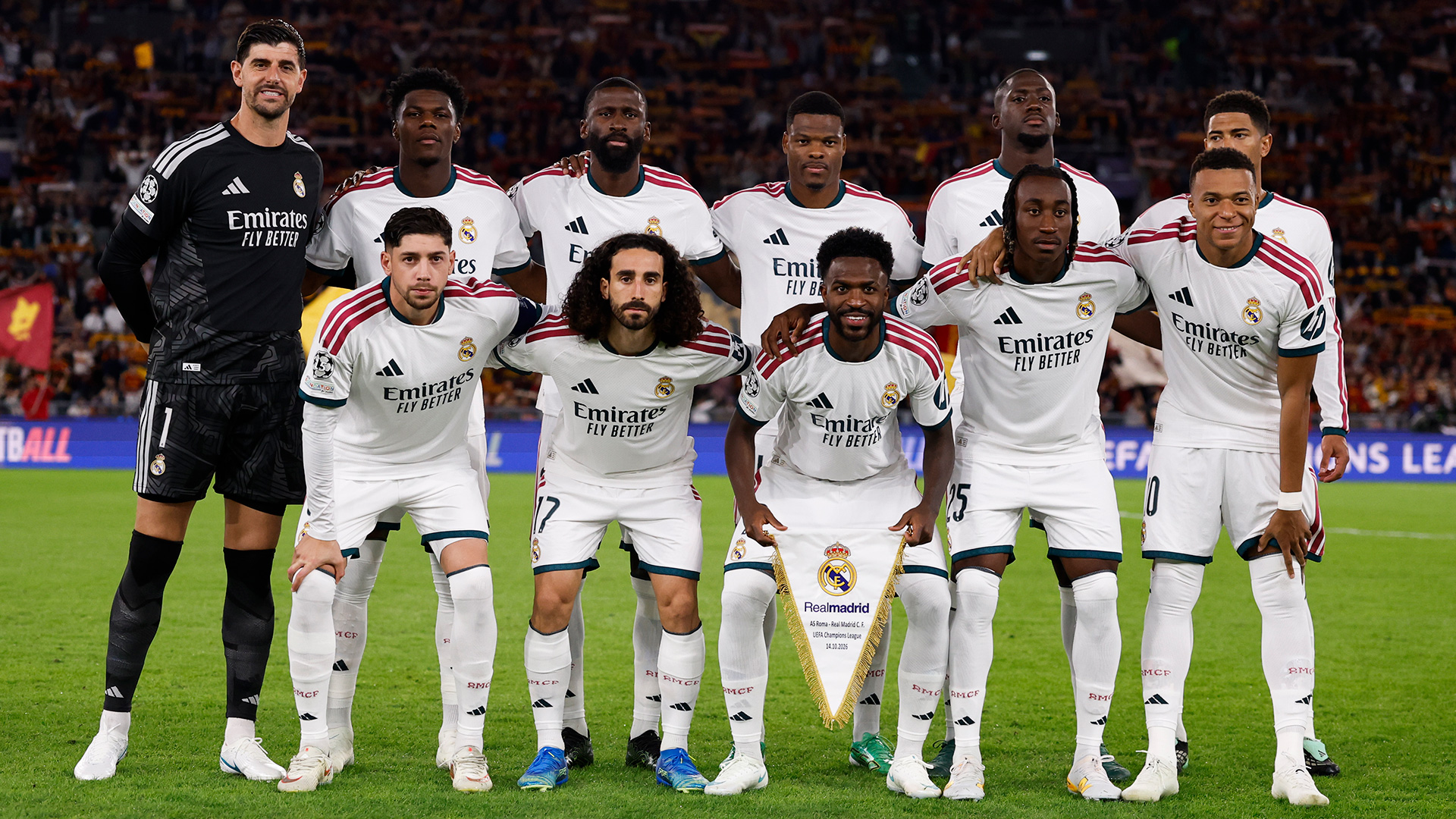 El once del Real Madrid ante la Roma El once del Real Madrid ante la Roma