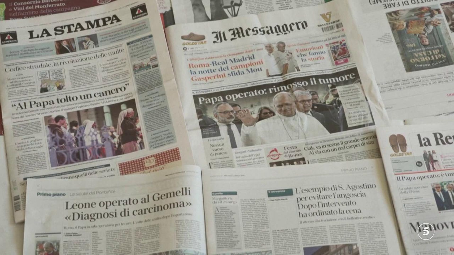 El papa tiene cáncer