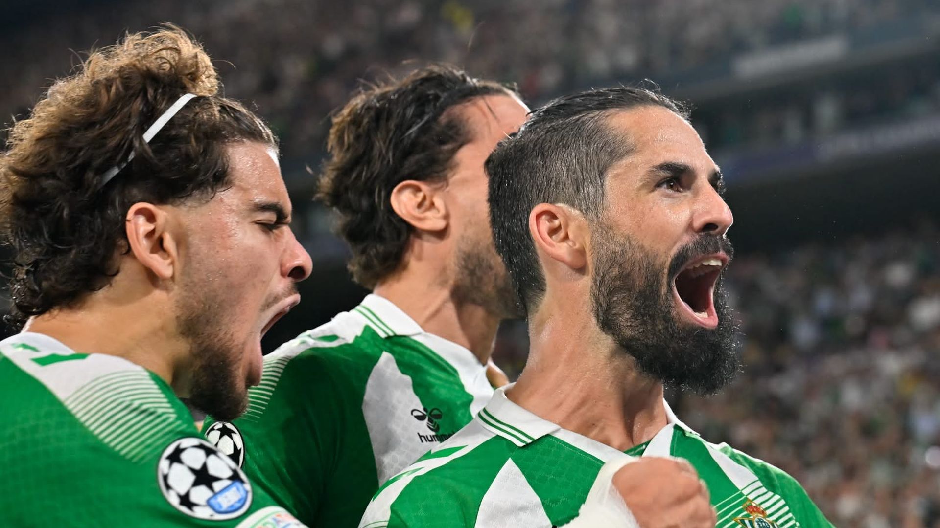 Isco celebra su gol en el Betis - Oporto Isco celebra su gol en el Betis - Oporto