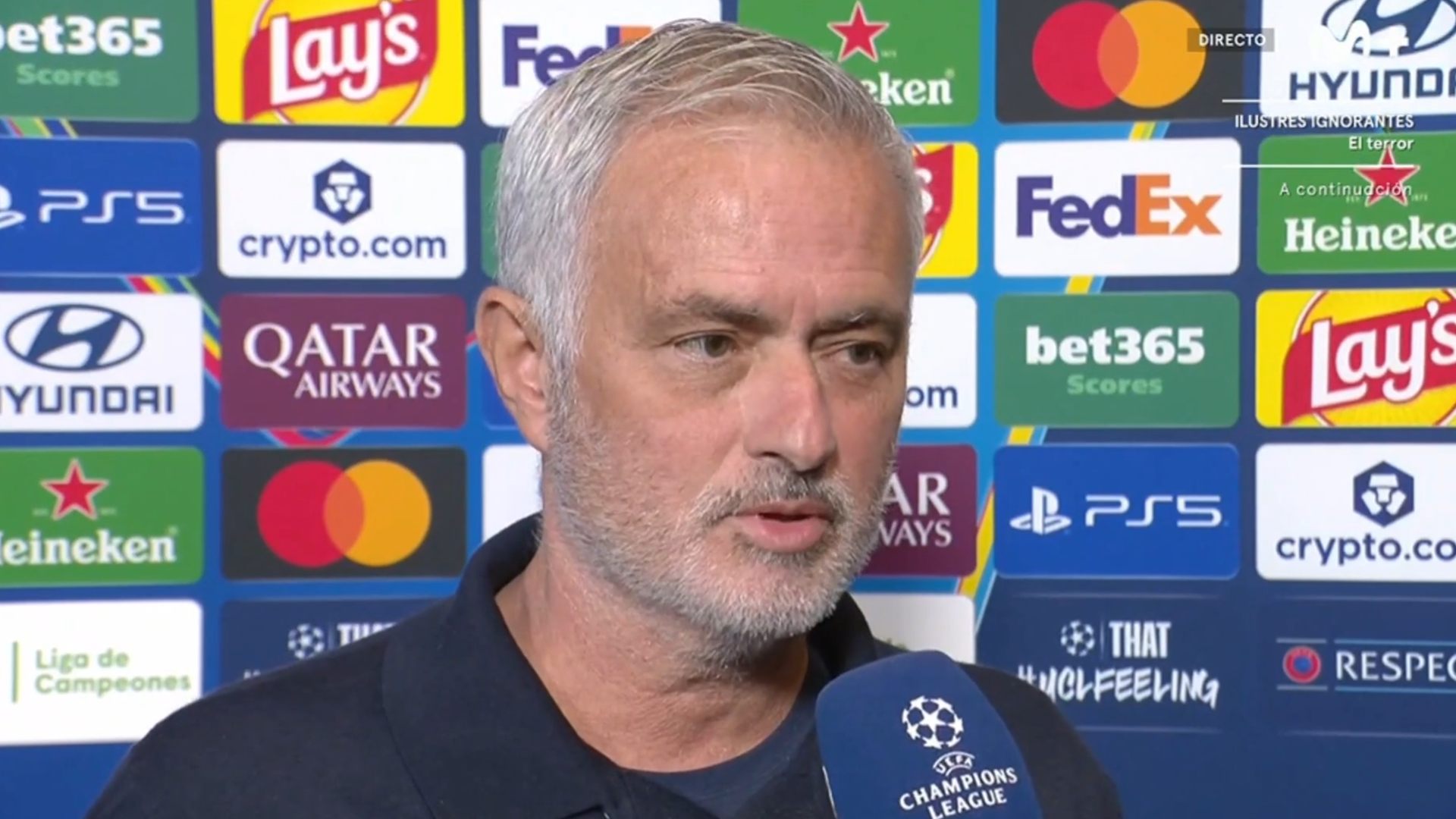 José Mourinho, en la previa de Roma José Mourinho, en la previa de Roma