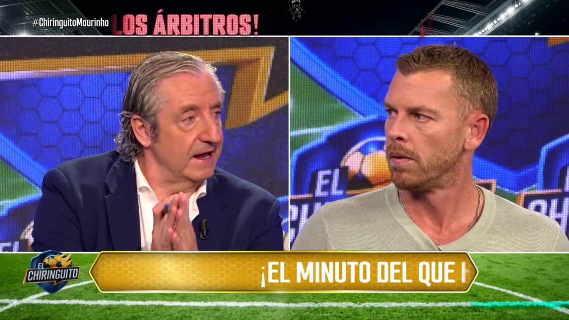 Jota Jordi y Josep Pedrerol debaten en El Chiringuito