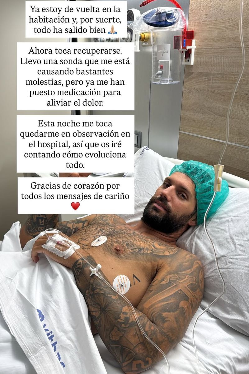 La imagen de Barranco tras su paso por el hospital y las explicaciones sobre su estado de salud